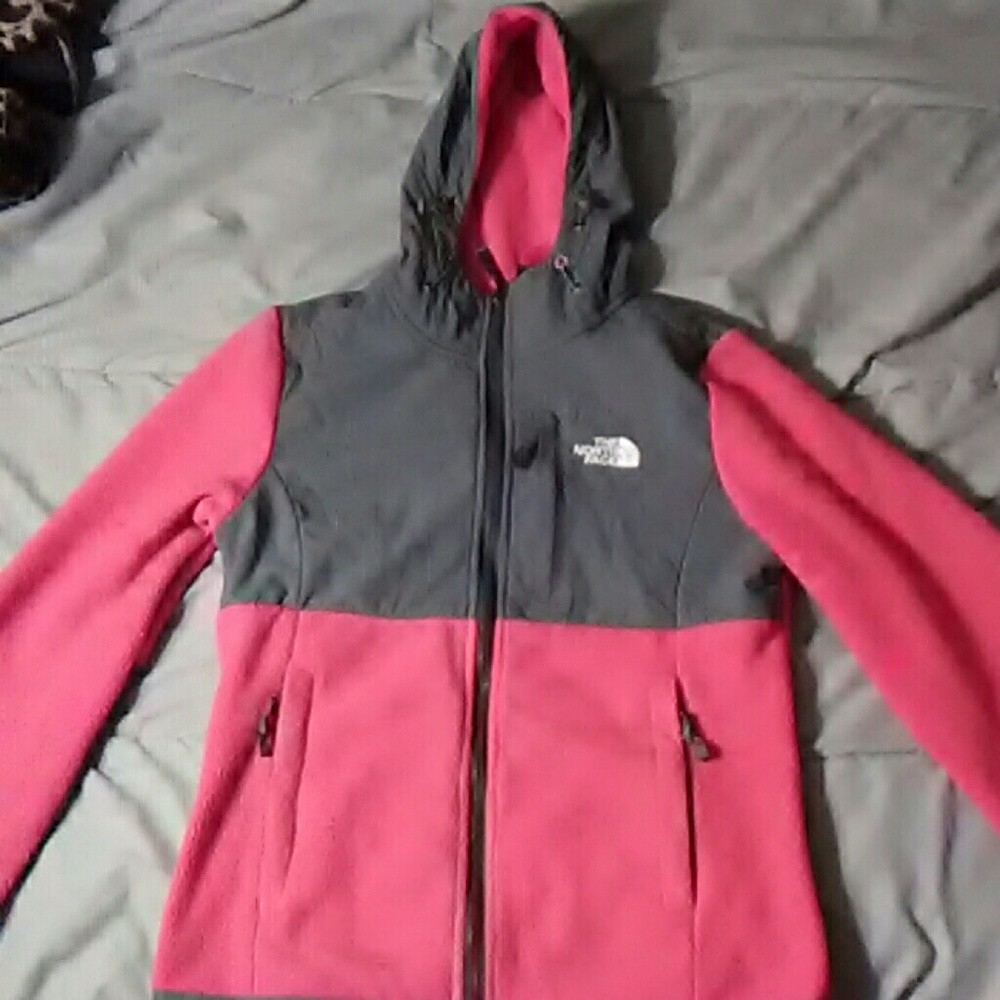 Pink&Gray Northface Fleece